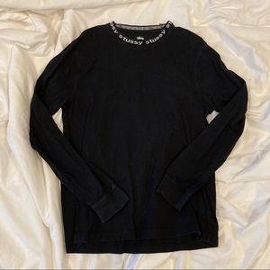 stussy long sleeve spell out tee